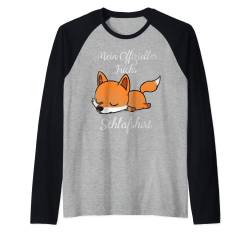 Schlafshirt Pyjama Schlafanzug Nachthemd Fuchs Geschenk Raglan von Fuchs Langschläfer Morgenmuffel Geschenkidee