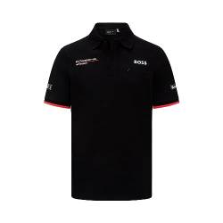 Porsche Motorsport Team Polohemd - schwarz (as3, Alpha, l, Regular, Regular) von Fuel For Fans