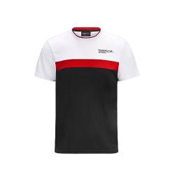 Stitched Porsche FW Colour Block Tee, Black, XXL von Fuel For Fans