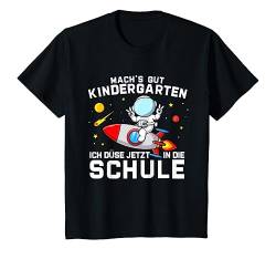 Kinder Jungs Einschulung Kita Abgänger Bye Bye Tschüss Kindergarten T-Shirt von Füllung Schultüte Junge Geschenke zum Schulanfang