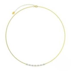 Süßwasser-Perlen Halskette für Frauen 925 Sterling Silber 14 Gold plattiert Halskette für Geburtstag Jahrestag Geschenk mit Echtheitszertifikat von FuigeBach