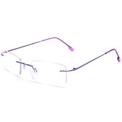 Randlose Lesebrille Leichte Titan-Leserbrillen Männer Frauen +1.75 von Fuisetaea