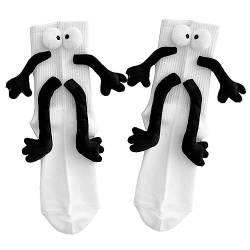 Funny Magnetic Suction 3D Doll Couple Socks | Lustige Socken Für Frauen Männer | Show Off Casual Socks For Couple Women en von Fukamou