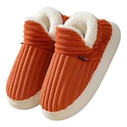 Baumwollhausschuhe für Damen,Rutschfeste Pantoffeln mit orthopädischen Sohlen | Indoor Outdoor Scuff Slides, Winter bequeme Slip-On Fuzzy Home Hausschuhe für Damen und Herren Fulenyi von Fulenyi