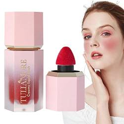 Flüssiges Rouge, Wasserfester Super Dewy Liquid Rouge Stick, Natürliches, langanhaltendes flüssiges Wangenrouge, wischfester Look für das Augen-, Wangen- und Lippen-Make-up von Frauen Fulenyi von Fulenyi