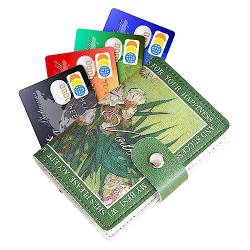 Fulenyi Kleines Portemonnaie für Damen, Kartenhalter | Anti-Entmagnetisierungs-Brieftasche mit Vordertasche - Vordertaschen-Geldbörse, PU-Leder-Kartenhalter für Zertifikate, Bankkarten von Fulenyi