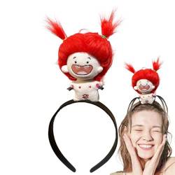 Fulenyi Plüsch-Puppen-Haarreifen, Puppen-Stirnband - Cartoon Plüsch Haarband Puppe Stirnband | Plüschpuppen-Kopfschmuck, Haarschmuck für Mädchen, Kinder, Kinder von Fulenyi