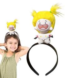 Fulenyi Plüsch-Puppen-Stirnband, Puppen-Haarreif | Haarband aus Plüsch-Cartoon-Puppe,Kinder-Haargummis, Haar-Accessoires, Puppen-Haar-Stirnbänder für Kinder, Mädchen, Kinder von Fulenyi