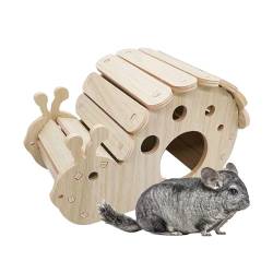 Hamsterlabyrinthholz, Hamsterhaus aus Holz bissfest mit Leiter | Holzschaukel zum Aufhängen, Nistkasten, Versteck für Kleintiere für Kleintiere von Fulenyi