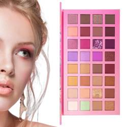 Lidschatten-Palette | 32 Farben Make-up Lidschattenpuder | Hochpigmentierte, farbenfrohe, langlebige, wasserfeste Lidschatten-Palette für Halloween-Make-up für Frauen und Mädchen Fulenyi von Fulenyi