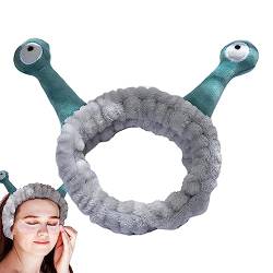 Makeup Stirnband Schnecke,2 Stück niedliches Tier-Spa-Stirnband mit Cartoon-Schneckenform | Elastisches Stirnband für Damen, kreativer Haarschmuck zum Waschen von Gesicht, Dusche, Sport Fulenyi von Fulenyi