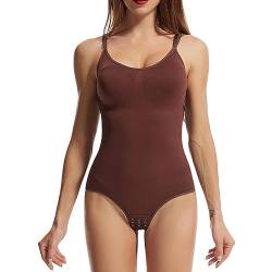 Shapewear Damen Bauchweg Bodysuit Formender Body Shaper Sculpting Tanga mit Verstellbarer Schultergurt Anti-Pinch-Design an Hüfte von Fulenyi