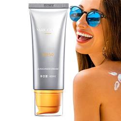 Spf 50 Sonnenschutz Gesicht - Sichere, natürliche Sonnencreme für Männer und Frauen - 60 ml wasserabweisende Sheer Touch feuchtigkeitsspendende UVA/UVB-Sonnenschutzlotion Fulenyi von Fulenyi