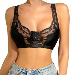 BH Hautfarben Damen, Große Brüste Shock Absorber Bralette Bra Starker Halt High Support Schwitzschutz Bustier Sport BH Ohne Bügel Gepolstert Große Größen Spitze Push Up BH T Shirt BH von Fulidngzg