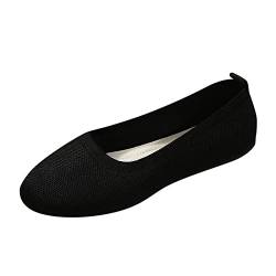 Damen Mokkasins Schuhe: Sportliche Ballerinas Tanzschuhe Mokkasins Festliche Slipper Pretty Weite K Balerinaschuhe Elegant Schwarze Lackschuhe Leder Flach Damenschuhe Halbschuhe von Fulidngzg