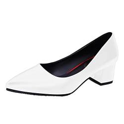 Damen Pumps: Sexy Tanzschuhe Absatzschuhe Flacher Absatz Beige High Heels Weite H Größe Dirndl Schuhe Trachtenschuhe Plateau Spitz Pumps Geschlossen Breite Füße Hochzeitsschuhe Halbschuhe von Fulidngzg