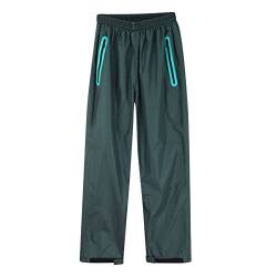 Fahrradhose Herren: Matschhose Outdoor Outdoorhose Wandern Wasserdicht Atmungsaktiv Fahrradhose Wanderhose Fahrrad Camping Winddicht Überziehhose Große Größen Schnell Überziehbar 5xl Regenhose von Fulidngzg