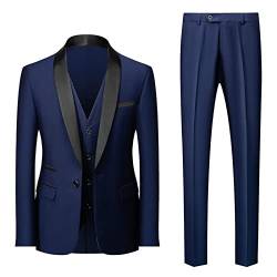 Fulidngzg Anzüge+für+Herren Große Größen Smoking Blazers Weißer Sportlich Sakkos Vintage Tweed Anzug Herrenanzug 3 Teilig Festlich Weste Anzug Hosen Regular Fit Business Hochzeit Hochzeitsanzug von Fulidngzg