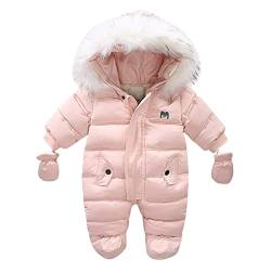 Fulidngzg Baby Winterjacke 74 Mädchen Daunenmantel Wintermantal Schneeanzug Babykleidung Skianzüge Steppjacke Daunen-Skianzug Jacke Mantel Winterjacke Bodysuits Neutral Strampler Jumpsuit Overall von Fulidngzg