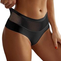 Fulidngzg Brazilian Slip Damen Spitze Dessous Unterhosen Offen Ouvert Erotisch Nahtlose Slips Bikini Hipster Unterwäsche Große Größen Sexy String Tanga Höschen von Fulidngzg