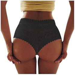 Fulidngzg Brazilian Slip Damen Spitze Dessous Unterhosen Offen Ouvert Erotisch Nahtlose Slips Bikini Hipster Unterwäsche Große Größen Sexy String Tanga Höschen von Fulidngzg