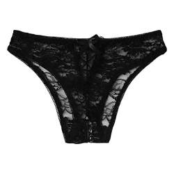 Fulidngzg Damen Slip Sexy Offen Tanga Offen Ouvert Spitze String Tanga Große Größen Unterwäsche Dessous Erotisch Hipster Bikini Frauen Nahtlose Slips Höschen Unterhosen von Fulidngzg