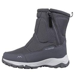 Fulidngzg Damen Winterschuhe Absatz Herbst Winter Langschaf Schneestiefel Winterschuhe Wasserdicht Mittelhoch Hoch Winterboots Schlupfstiefel Elegant Warm Schneeschuhe Winterstiefel Schneeboots von Fulidngzg