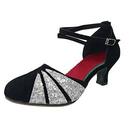 Fulidngzg Festliche Schuhe Damen mit Absatz Pumps Blau Rockabilly High Heels Elegant 2023 Dirndl Schuhe Trachtenschuhe Gothic Business Absatzschuhe Breite Füße mit Riemchen Weite H Hohe Schuhe von Fulidngzg
