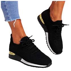 Fulidngzg Halbschuhe Damen Wasserdicht Leicht Bequeme Laufschuhe Turnschuhe Fitnessschuhe Fitness Straßenlaufschuhe Freizeitschuhe Sneaker Sportschuhe Outdoor Weich Gym Running Schuhe Joggingschuhe von Fulidngzg