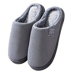 Fulidngzg Hausschuhe Damen Herren Winter Warm Pantoffeln Frauen Leichte Bequeme Flauschig Filzpantoffeln Plüsch Weiche Barfuss Slippers Fluffy Filzhausschuhe Unisex für Drinnen und Draussen von Fulidngzg