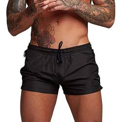 Fulidngzg Herren Badehose Slip Sexy Uv Schutz Boardshorts Schwimmshorts Eng Stretch Schnelltrocknend Kurze Beine Jungen Badeshorts Vintage Kurze Hose Strandhose Bademode 2023 Badeslip Schwimmhose von Fulidngzg