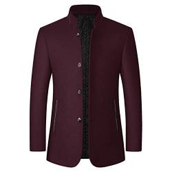 Fulidngzg Jackett Herren Sportlich Freizeit Regular Fit Jackett Wollmantel Sportlich Hochzeit Anzüge Herrensakko Tweed Gefüttert Sakko Anzugjacken Blazer Cord Slim Fit Jacke Smokingjacken von Fulidngzg