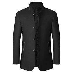 Fulidngzg Jackett Herren Sportlich Freizeit Regular Fit Jackett Wollmantel Sportlich Hochzeit Anzüge Herrensakko Tweed Gefüttert Sakko Anzugjacken Blazer Cord Slim Fit Jacke Smokingjacken von Fulidngzg