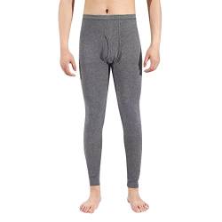 Fulidngzg Lange Unterhose Herren Verdickte Große Größen Thermounterwäsche Thermohose Winter Lässige Unterhosen Termostrumpfhosen Fleece Feinripp Thermounterhose Thermopants Thermo Thermowäsche von Fulidngzg