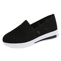 Fulidngzg Laufschuhe Damen Slip On Atmungsaktiv Sport Turnschuhe Ohne Schnürsenkel Jogging Sportschuhe Leicht Sale Schuhe Gym Frühling Laufschuhe Fitnessschuhe Sneaker Freizeitsportschuhe von Fulidngzg