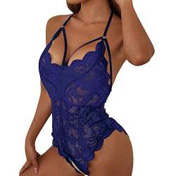 Fulidngzg Sexy Dessous Damen für Sexy Set: Elegant Reizwäsche Outfit Durchsichtige Mollig Stringbody Mollige Offener Schritt Babydoll Grosse Grössen Rote Dessous Erotische Ouvert Bodysuit Unterwäsche von Fulidngzg