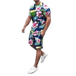 Fulidngzg Sportanzug Herren Ohne Kapuze Kurz Shorty Freizeitanzug Jogging Anzug Baumwolle Festival Kurzgröße Elegant Schwitzanzug Sommer Outfit 2 Teiler Fussball Kurzarm Schlafanzüge Jumpsuit 2023 von Fulidngzg