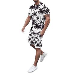 Fulidngzg Sportanzug Herren Ohne Kapuze Kurz Shorty Freizeitanzug Jogging Anzug Baumwolle Festival Kurzgröße Elegant Schwitzanzug Sommer Outfit 2 Teiler Fussball Kurzarm Schlafanzüge Jumpsuit 2023 von Fulidngzg