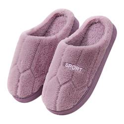 Hausschuhe Damen Herren Winter Warm Pantoffeln Frauen Leichte Bequeme Flauschig Filzpantoffeln Plüsch Weiche Barfuss Slippers Fluffy Filzhausschuhe Unisex für Drinnen und Draussen von Fulidngzg