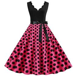 Kleid Sexy Damen Lang Festlich Cocktailkleid Ballkleid Partykleid Vintage Festliche Kleider Rockabilly Kleid Swing Kleider Abendkleid Curvy Petticoat Kleid Rockabilly Kleid Swing Kleider von Fulidngzg