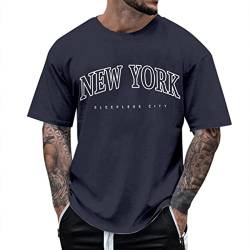 Los Angeles Tshirt Herren Kurzarm Basic Tshirt Streetwear Große Größen XXL Tshirt Gym Shirt Baumwolle Longshirt Oversize T Shirt Baggy Basketball Shirt Sport Tshirts von Fulidngzg