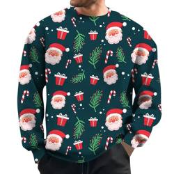 Ugly Christmas Sweater Herren 5XL Winter Strickpullover Weihnachtspulli Xmas Rentier Weihnachten Pullover Weihnachtspullover Hässlich Modern Funny Christmas Sweater Weihnachtssweater von Fulidngzg