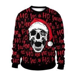 Weihnachtspullover Männer Hässlich Modern Christmas Sweater Weihnachtspullover Baumwolle Funny Weihnachtspulli Strickpullover Ugly Strick Rentier Weihnachten Pullover Weihnachts Pullis von Fulidngzg