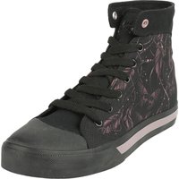 Full Volume by EMP Sneaker high - Sneaker with Feathers and Butterflies - EU37 bis EU41 - für Damen - Größe EU41 - schwarz von Full Volume by EMP