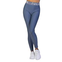 Full:Blown High Fit Seamless Leggings for Women - Skin Friendly Stretch Material - Branded Elastic Waist Band for Better Tummy Control - Italian Biflex - Machine Wash Only - Gray - Large (164-170) von Full:Blown