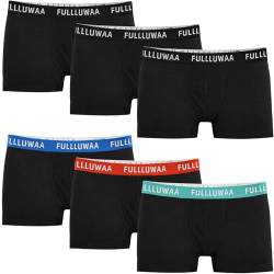 Fullluwaa Boxershorts Herren 6er Pack Retroshorts Trunks Men Unterwäsche Unterhosen Männer Baumwolle S,M,L,XL,2XL,3XL von Fullluwaa