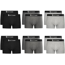 Fullluwaa Boxershorts Men Herren 10er/12er Pack Retroshorts Männer Trunks Baumwolle Unterwäsche Weiche und Ideale Passform(Ohne Kratzenden Zettel) von Fullluwaa