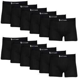 Fullluwaa Boxershorts Men Herren 10er/12er Pack Retroshorts Männer Trunks Baumwolle Unterwäsche Weiche und Ideale Passform(Ohne Kratzenden Zettel) von Fullluwaa