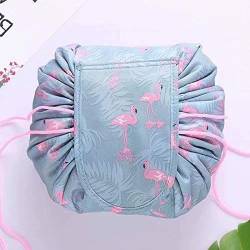 Fumxin Lazy Make-up-Tasche, tragbar, groß, Reise-Kulturbeutel mit Kordelzug, Make-up-Tasche für Frauen und Mädchen von Fumxin