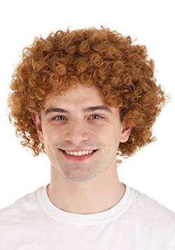 Fun Costumes Buddy The Elf Wig for Men, Brown Curly Afro Wig, Elf Accessory for Christmas Party Dress-Up & Movie Cosplay Standard von Fun Costumes
